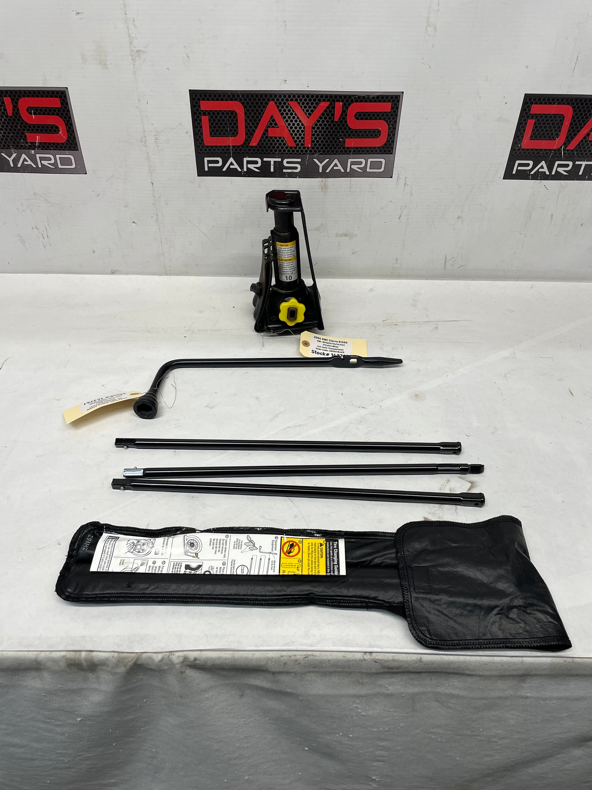 2004 GMC Sierra K1500 Factory Spare Tire Tool Kit w/ Jack OEM - Day's Parts Yard