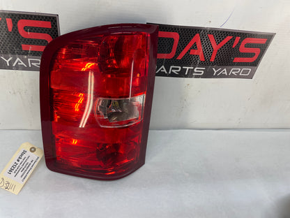 2012 Chevy Silverado K1500 LT LH Driver Tail Light Taillight Lamp OEM - Day's Parts Yard