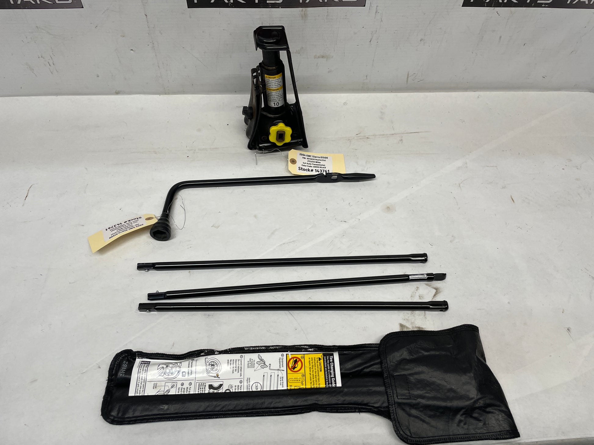 2004 GMC Sierra K1500 Factory Spare Tire Tool Kit w/ Jack OEM - Day's Parts Yard