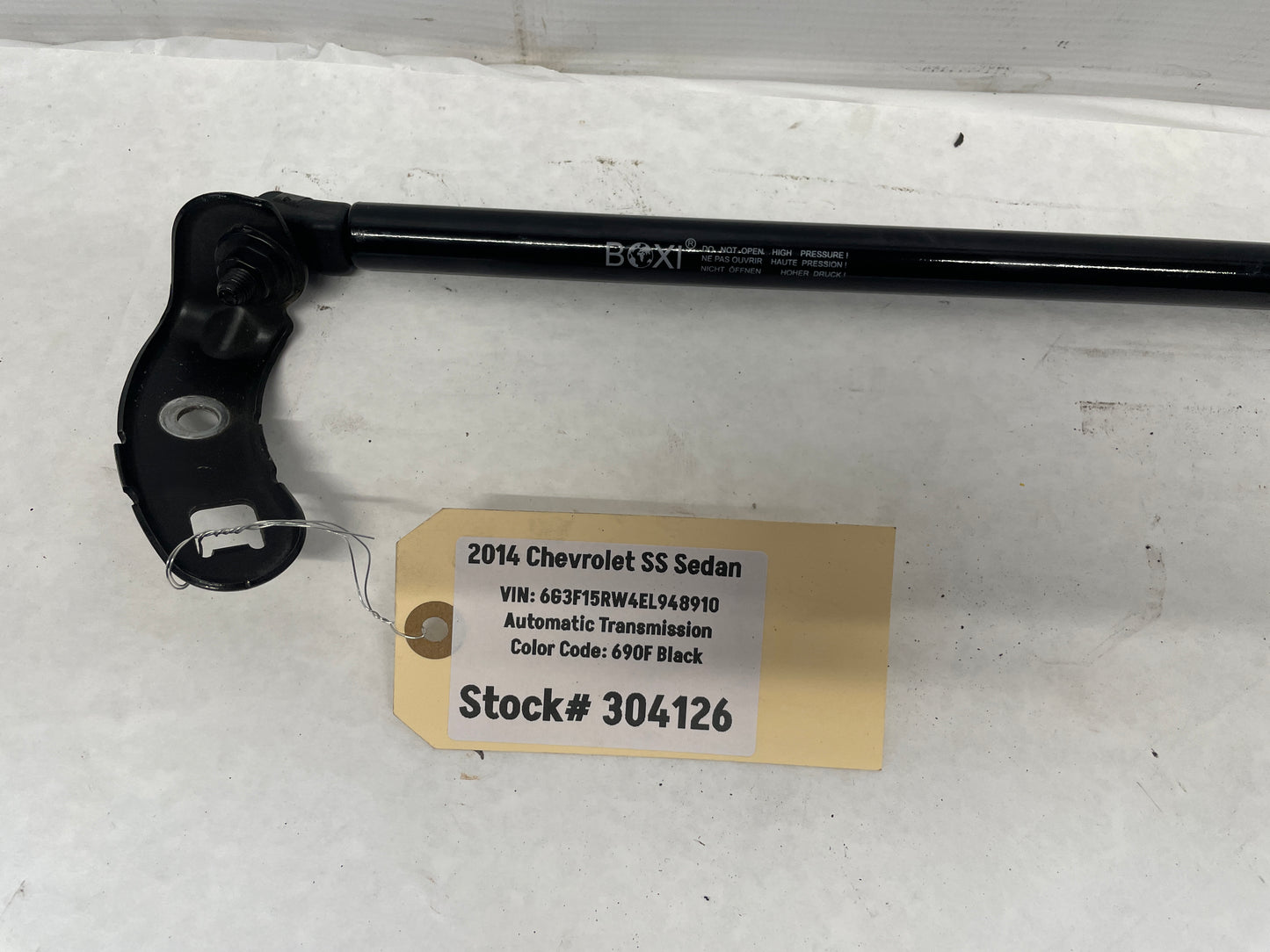 2014 Chevy SS Sedan Hood Shock Strut & Bracket OEM - Day's Parts Yard