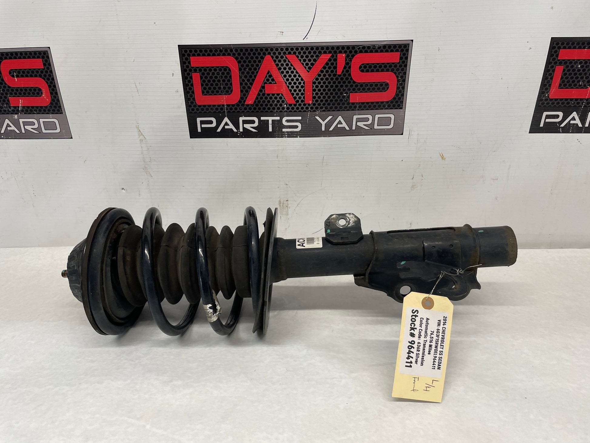 2014 Chevy SS Sedan LH Driver Front Strut Assembly OEM - Day's Parts Yard