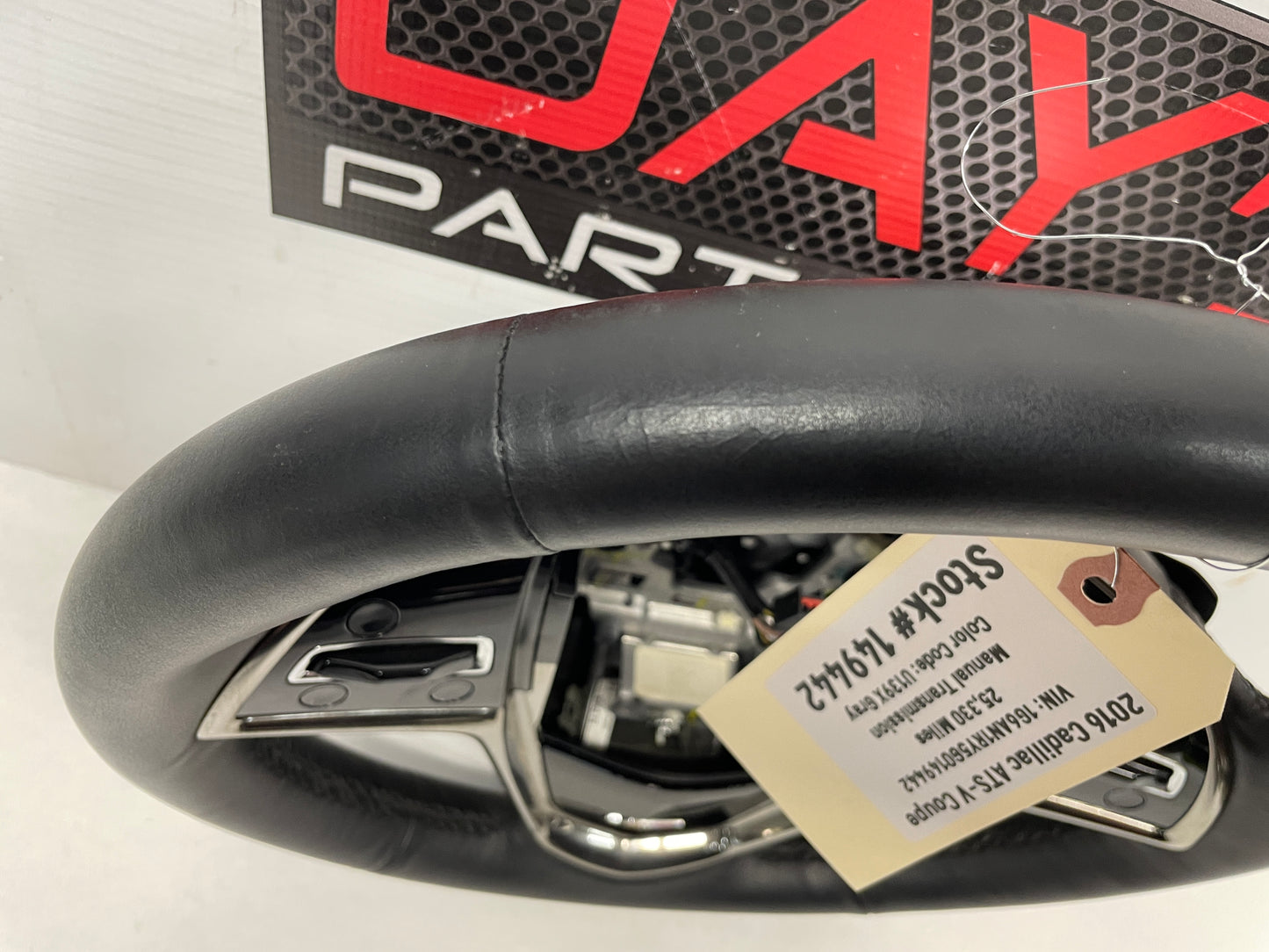 2016 Cadillac ATS-V Coupe Leather M6 Manual Steering Wheel OEM
