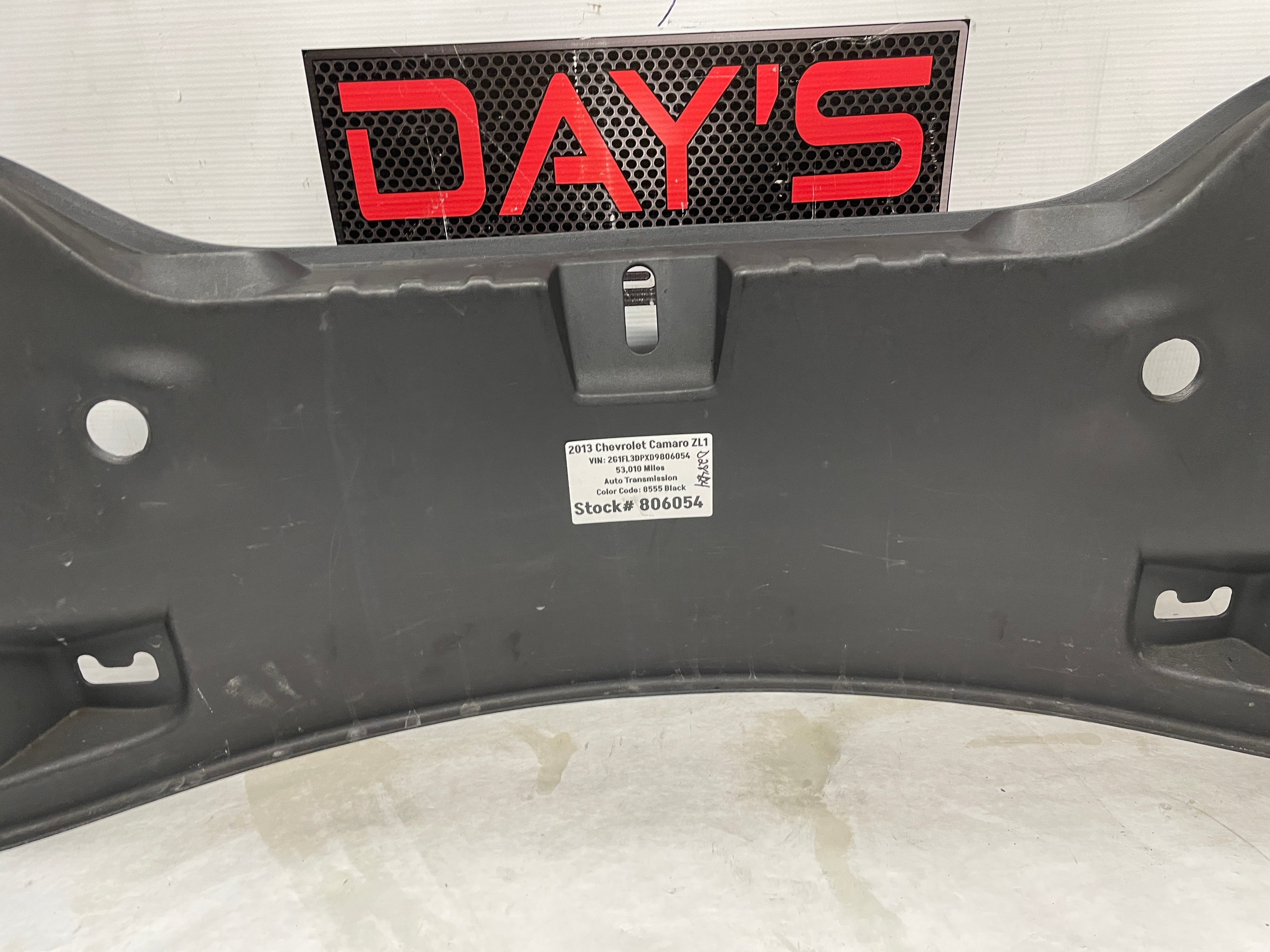 2013 Chevy Camaro ZL1 Rear Trunk Tailgate Body Panel Trim OEM