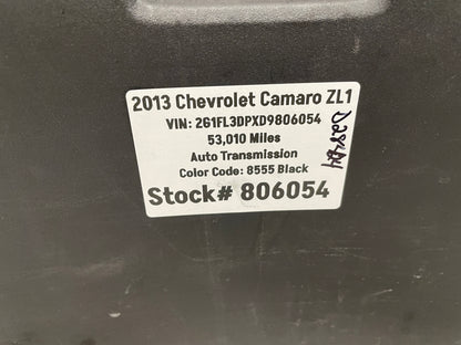 2013 Chevy Camaro ZL1 Rear Trunk Tailgate Body Panel Trim OEM