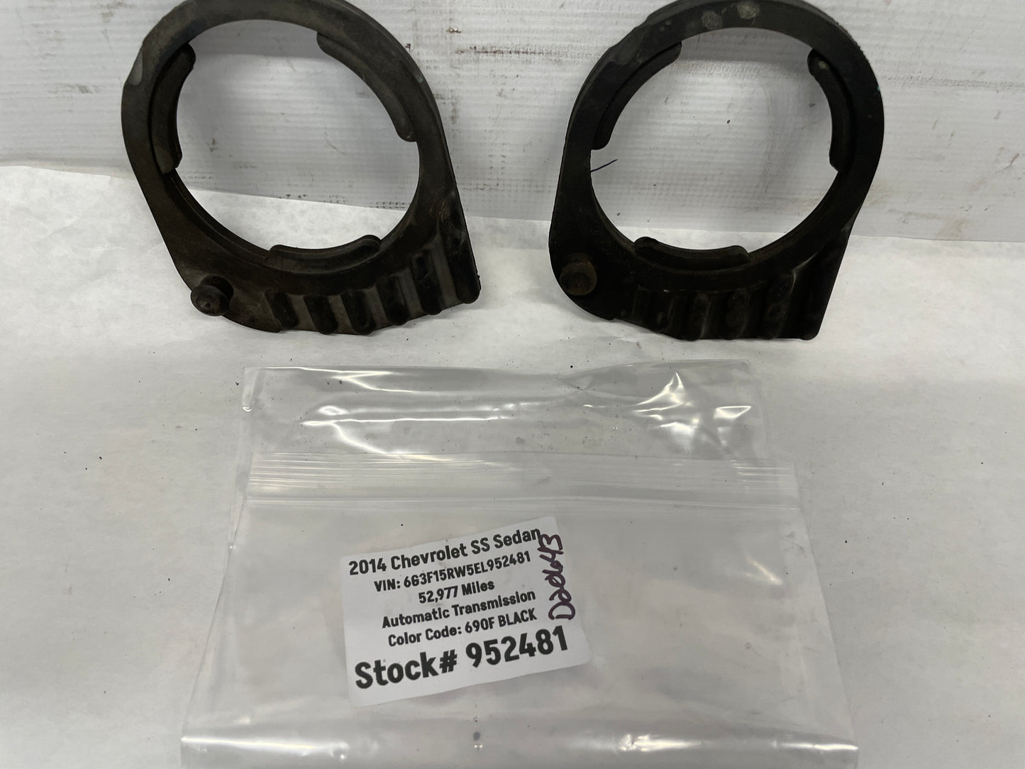 2014 Chevy SS Sedan Rear Cradle Rubber Isolators Set OEM - Day's Parts Yard