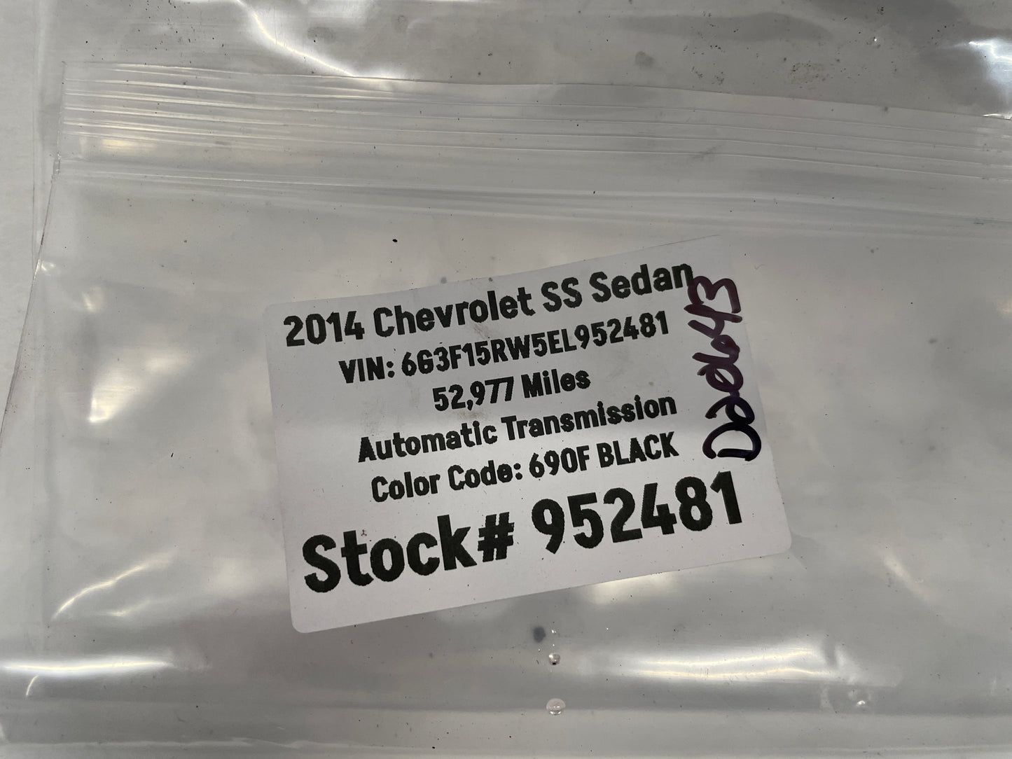 2014 Chevy SS Sedan Rear Cradle Rubber Isolators Set OEM - Day's Parts Yard