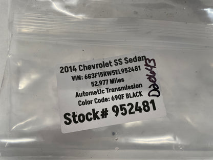 2014 Chevy SS Sedan Rear Cradle Rubber Isolators Set OEM - Day's Parts Yard