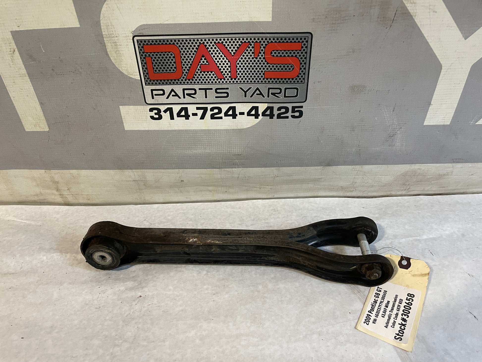 2009 Pontiac G8 GT LH Driver Rear Suspension Trailing Control Arm OEM - Day's Parts Yard