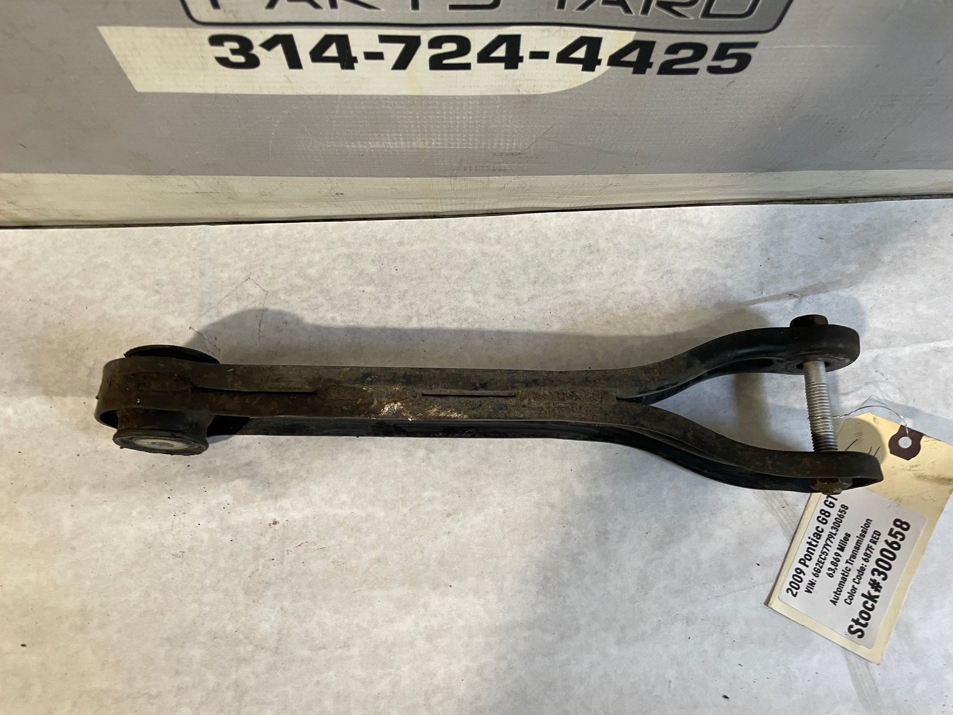 2009 Pontiac G8 GT LH Driver Rear Suspension Trailing Control Arm OEM - Day's Parts Yard