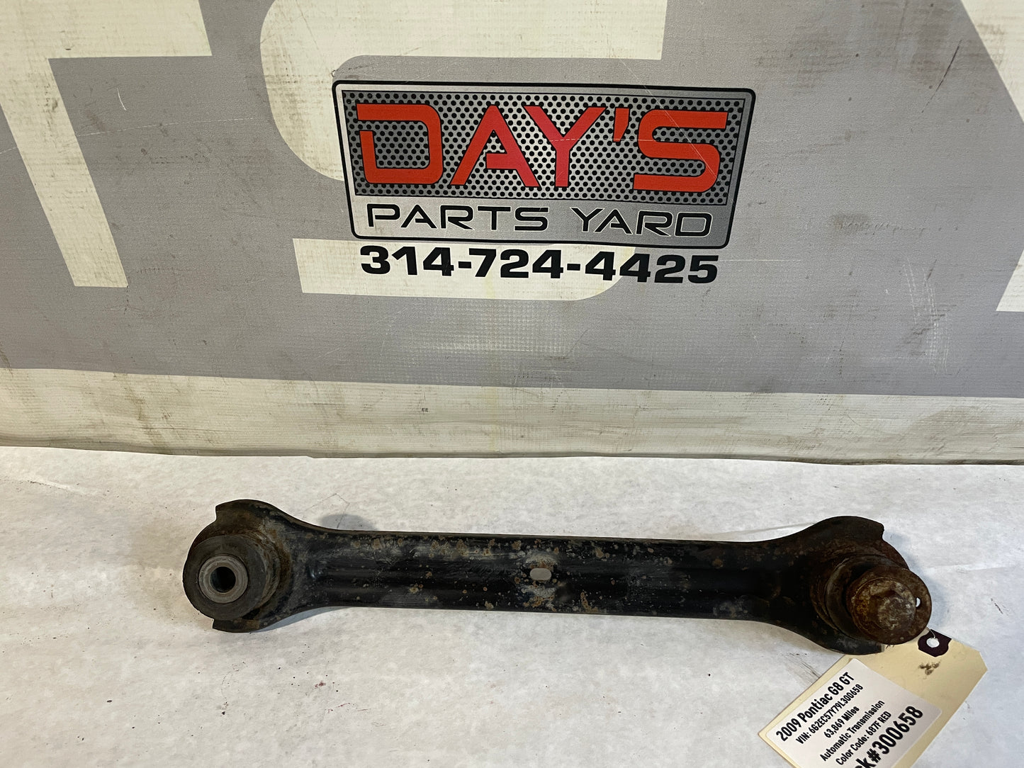 2009 Pontiac G8 GT LH Driver Rear Control Drag Link Arm OEM - Day's Parts Yard