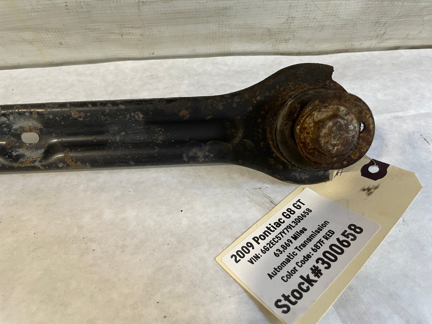 2009 Pontiac G8 GT LH Driver Rear Control Drag Link Arm OEM - Day's Parts Yard