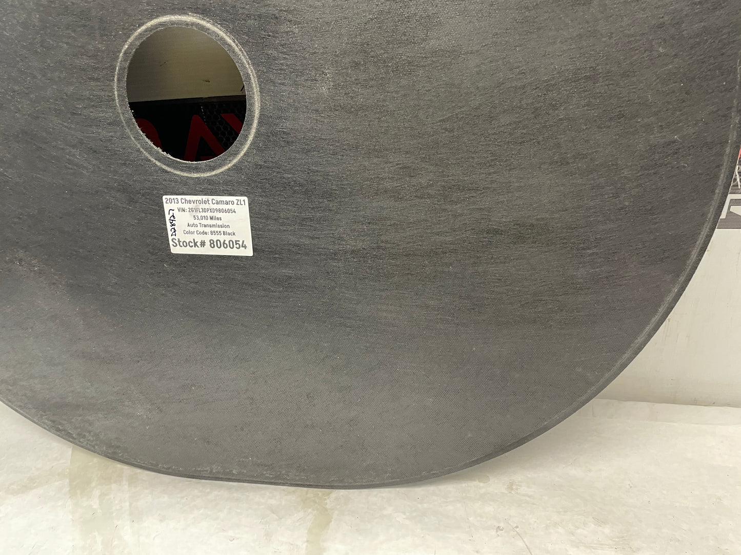 2013 Chevy Camaro ZL1 Hard Spare Tire Compartment Trunk Battery Stowage Cover Panel OEM