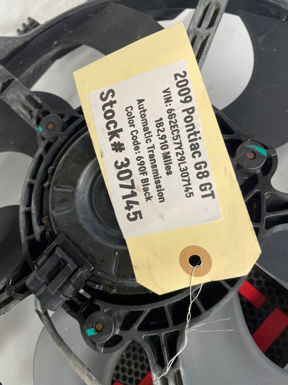 2009 Pontiac G8 GT Dual Radiator Electric Coolant Cooling Fans Assembly OEM