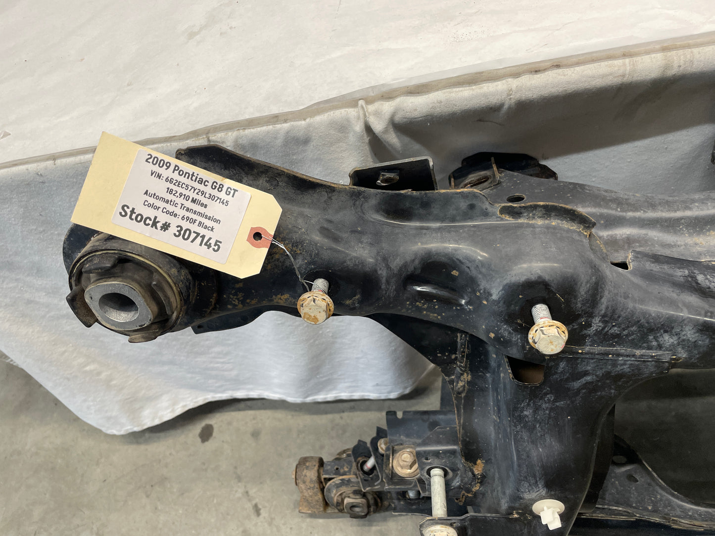 2009 Pontiac G8 GT Rear Suspension Support Cradle K Member Sub Frame OEM