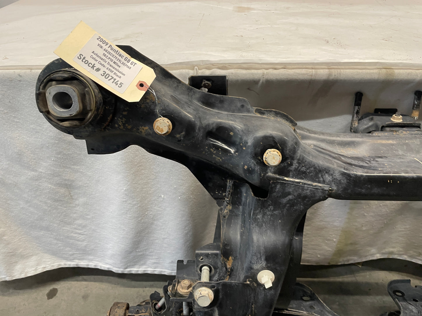 2009 Pontiac G8 GT Rear Suspension Support Cradle K Member Sub Frame OEM
