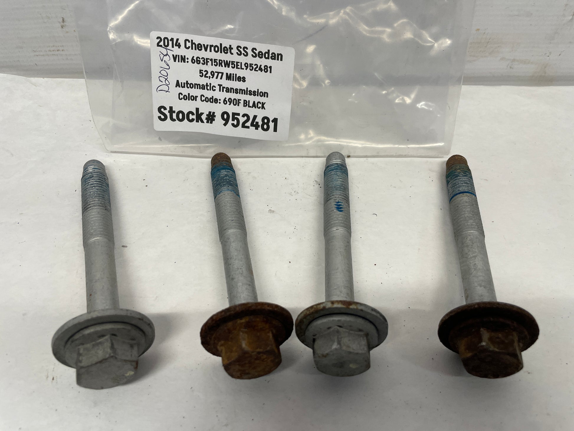 2014 Chevy SS Sedan Rear Suspension Cradle Bolts Hardware OEM - Day's Parts Yard