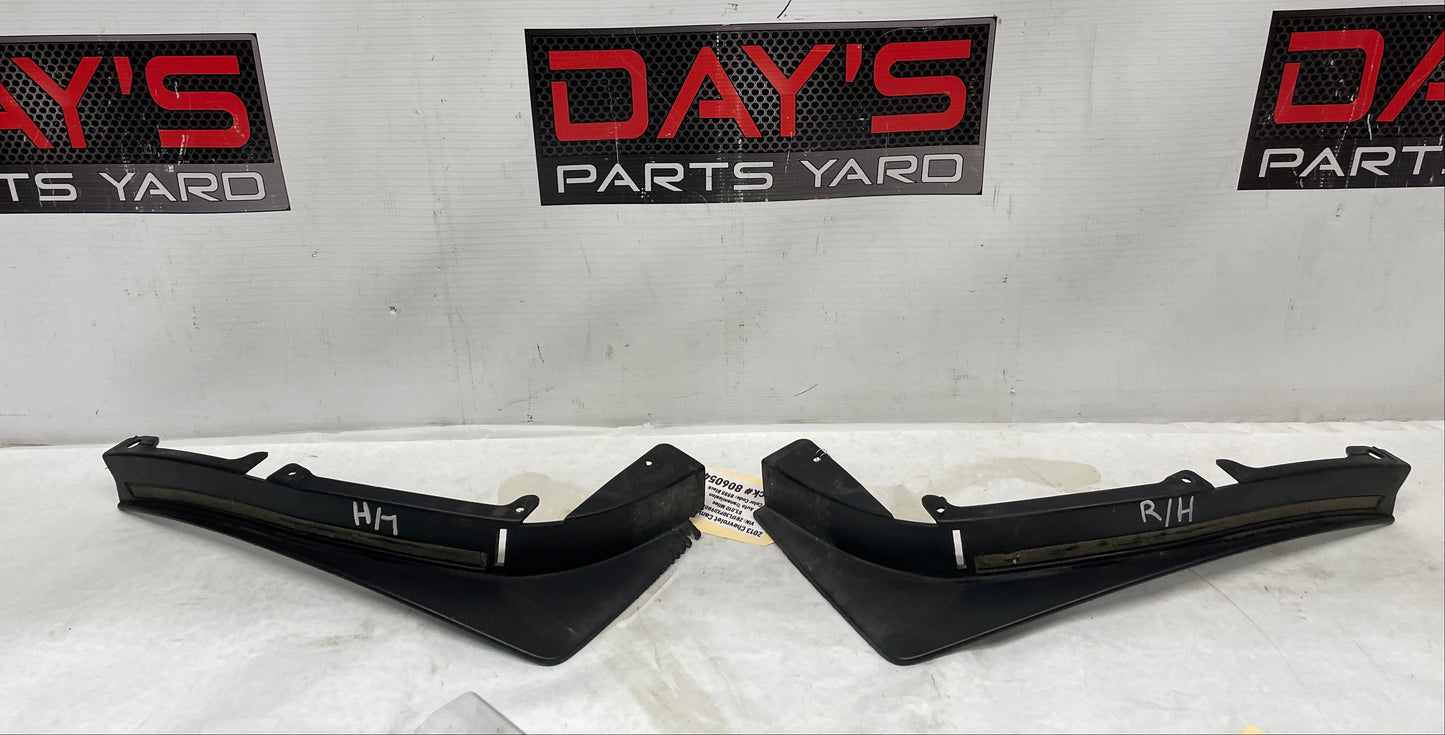 2013 Chevy Camaro ZL1  RH & LH Rear Bumper Splash Shield Wheel Well Trim Molding OEM