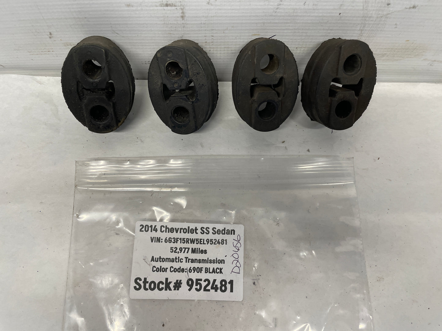 2014 Chevy SS Sedan Exhaust Muffler Hangers Bushings Set OEM - Day's Parts Yard