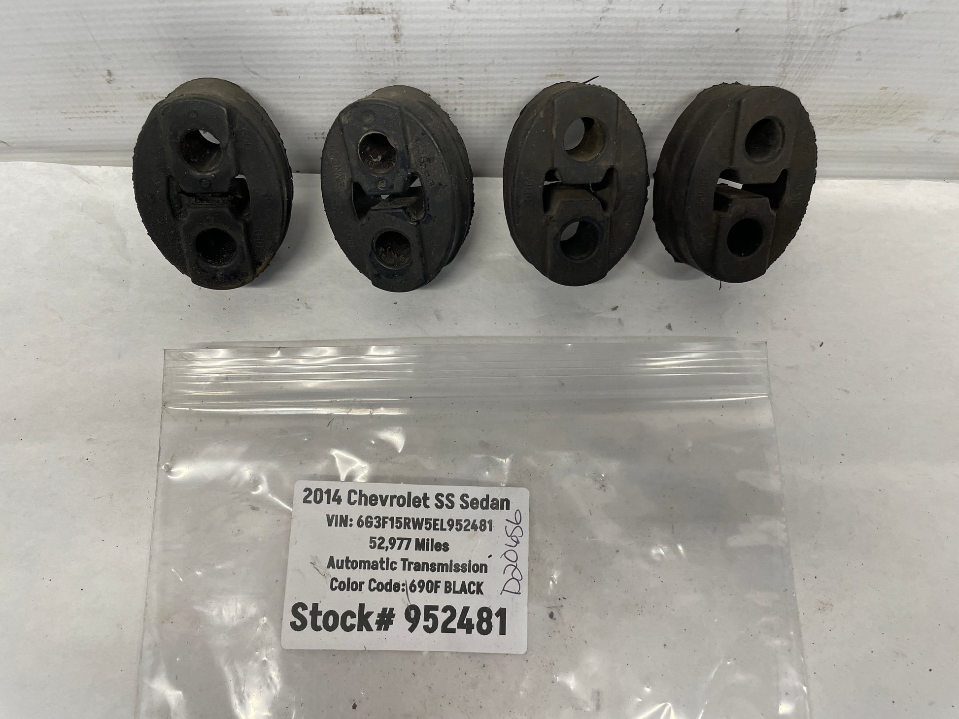 2014 Chevy SS Sedan Exhaust Muffler Hangers Bushings Set OEM - Day's Parts Yard