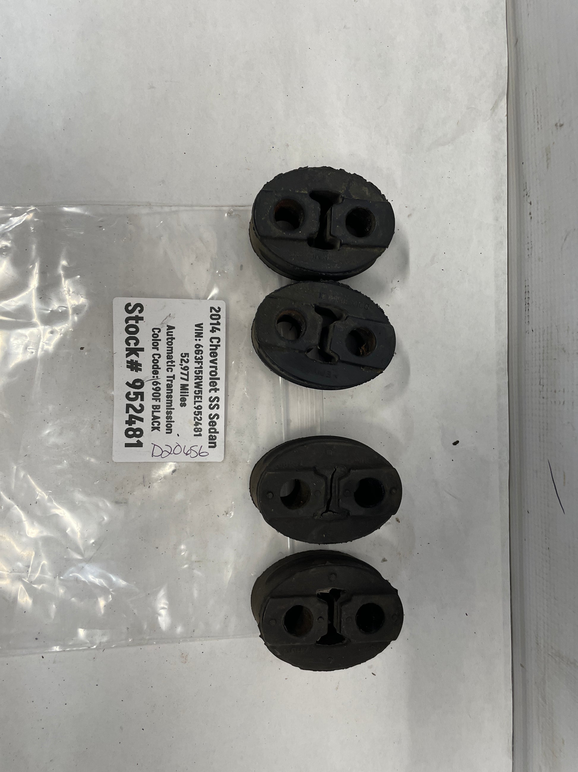 2014 Chevy SS Sedan Exhaust Muffler Hangers Bushings Set OEM - Day's Parts Yard