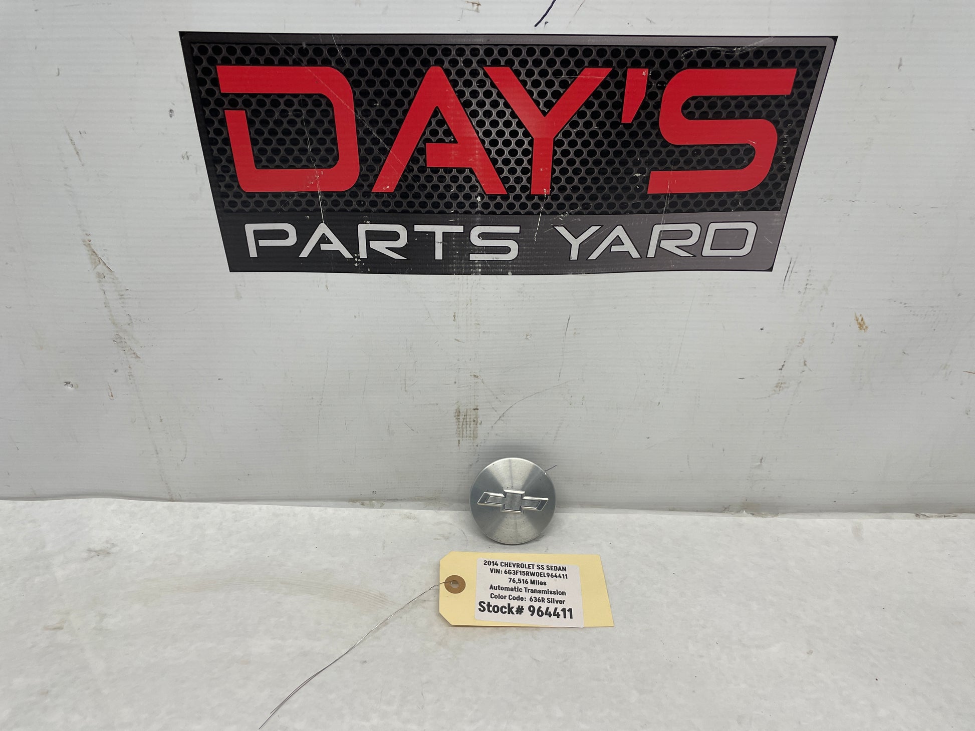 2014 Chevy SS Sedan Wheel Center Cap OEM - Day's Parts Yard