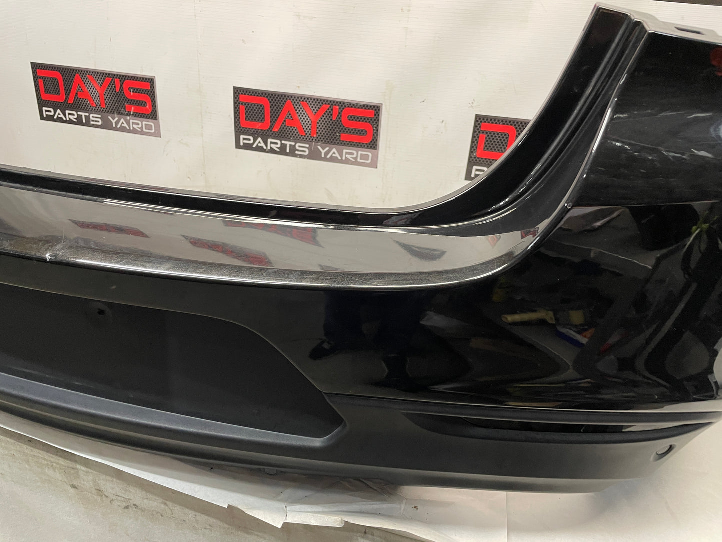 2014 Chevy SS Sedan Complete Rear Bumper Cover Black OEM