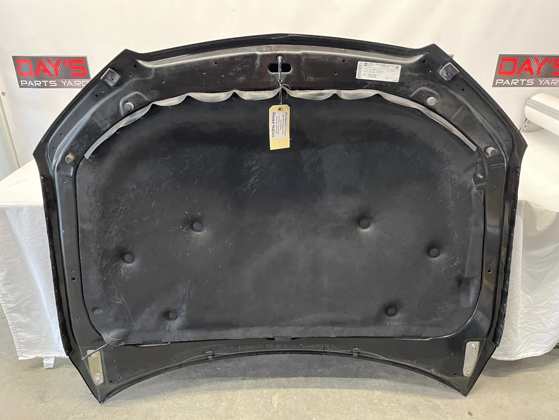 2014 Chevy SS Sedan Hood Assembly Black OEM - Day's Parts Yard