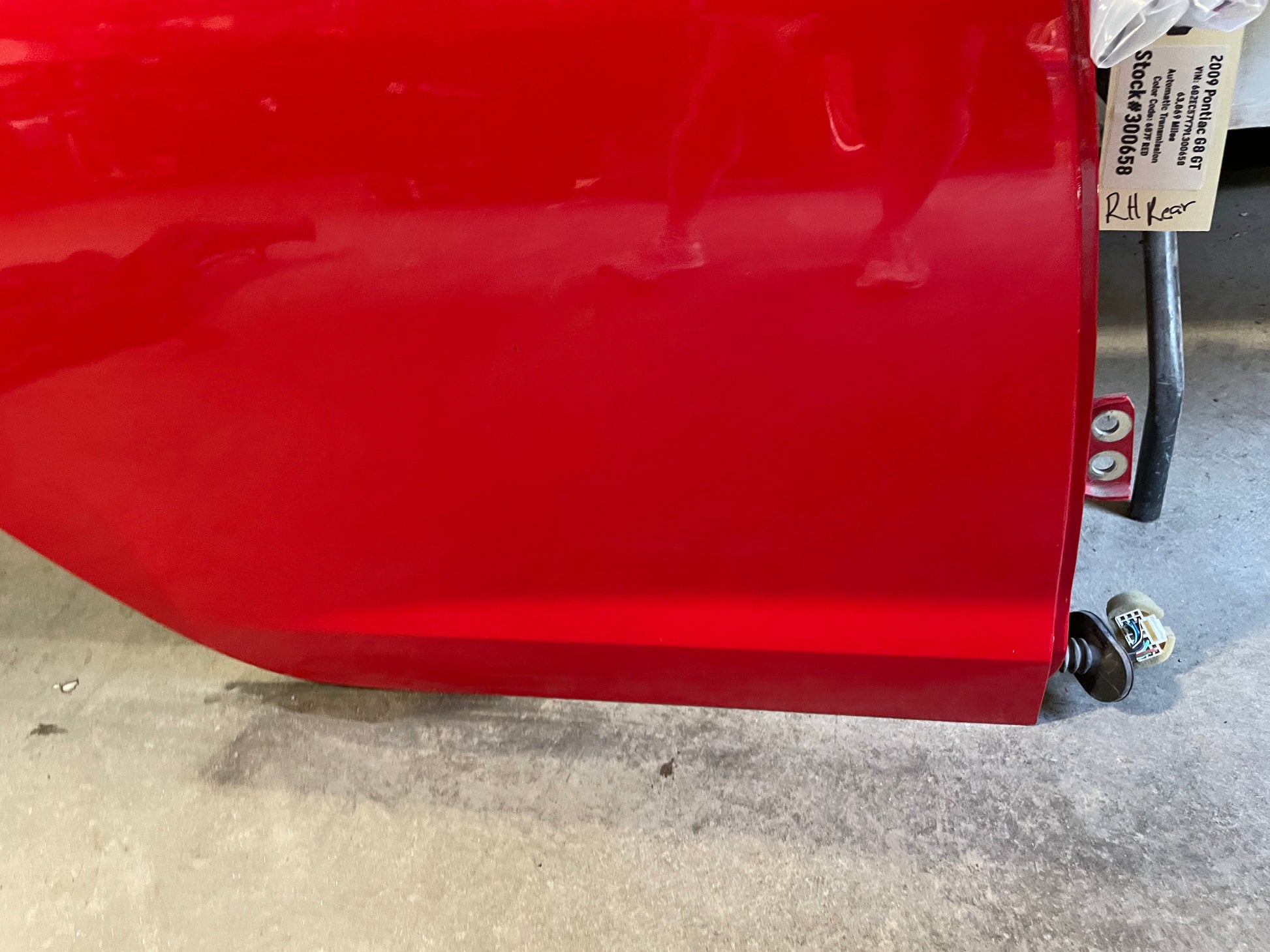 2009 Pontiac G8 GT Rear RH Passenger Exterior Door OEM - Day's Parts Yard