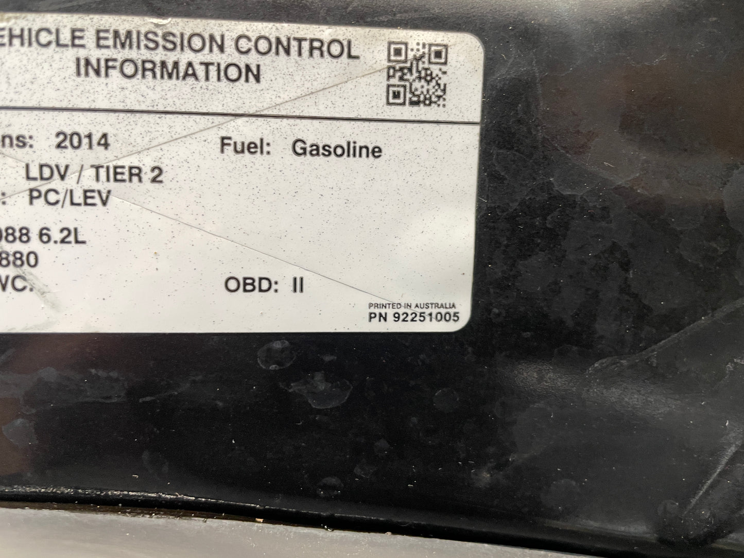 2014 Chevy SS Sedan Hood Assembly Black OEM - Day's Parts Yard