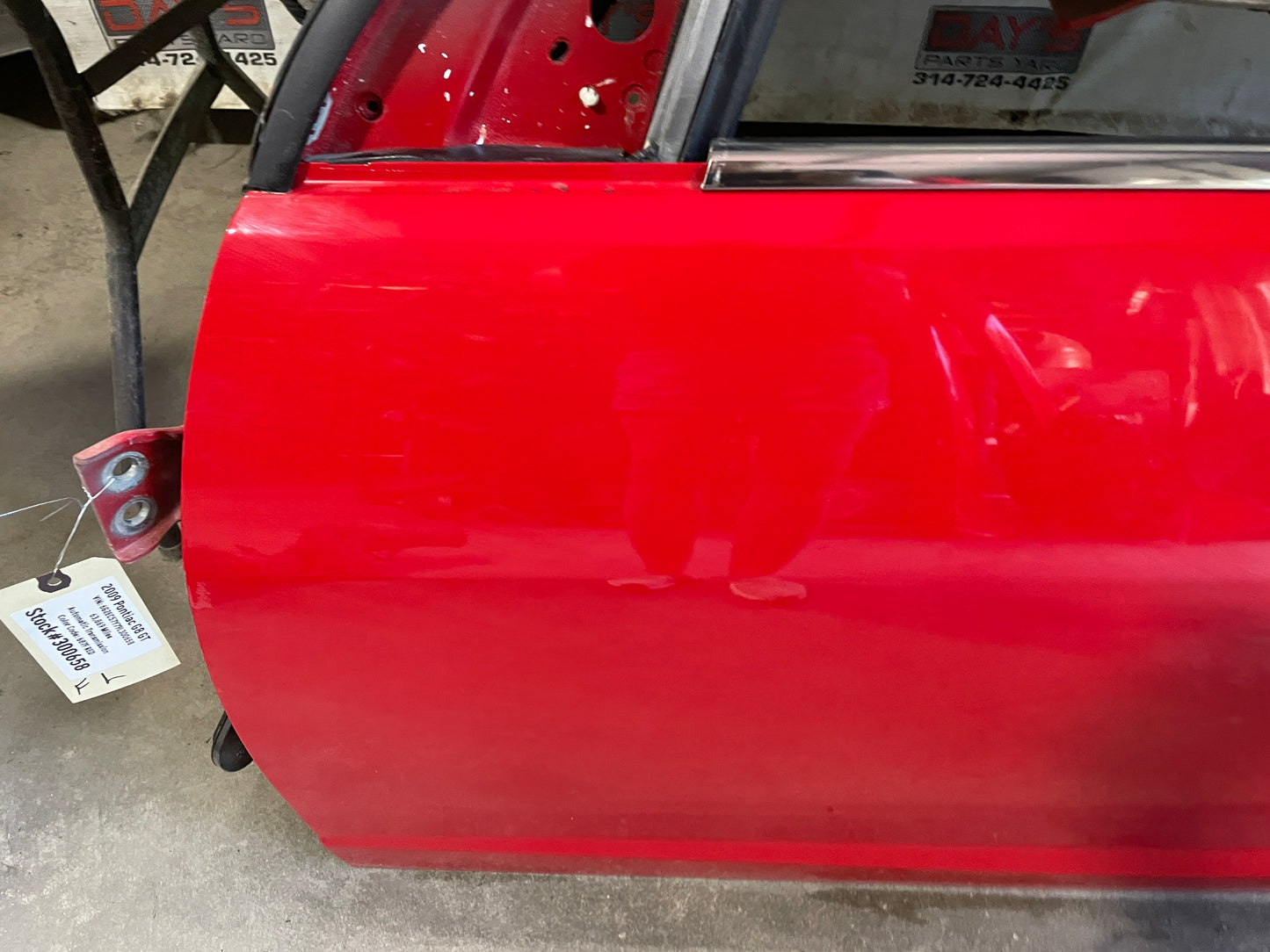 2009 Pontiac G8 GT Front LH Driver Exterior Door OEM