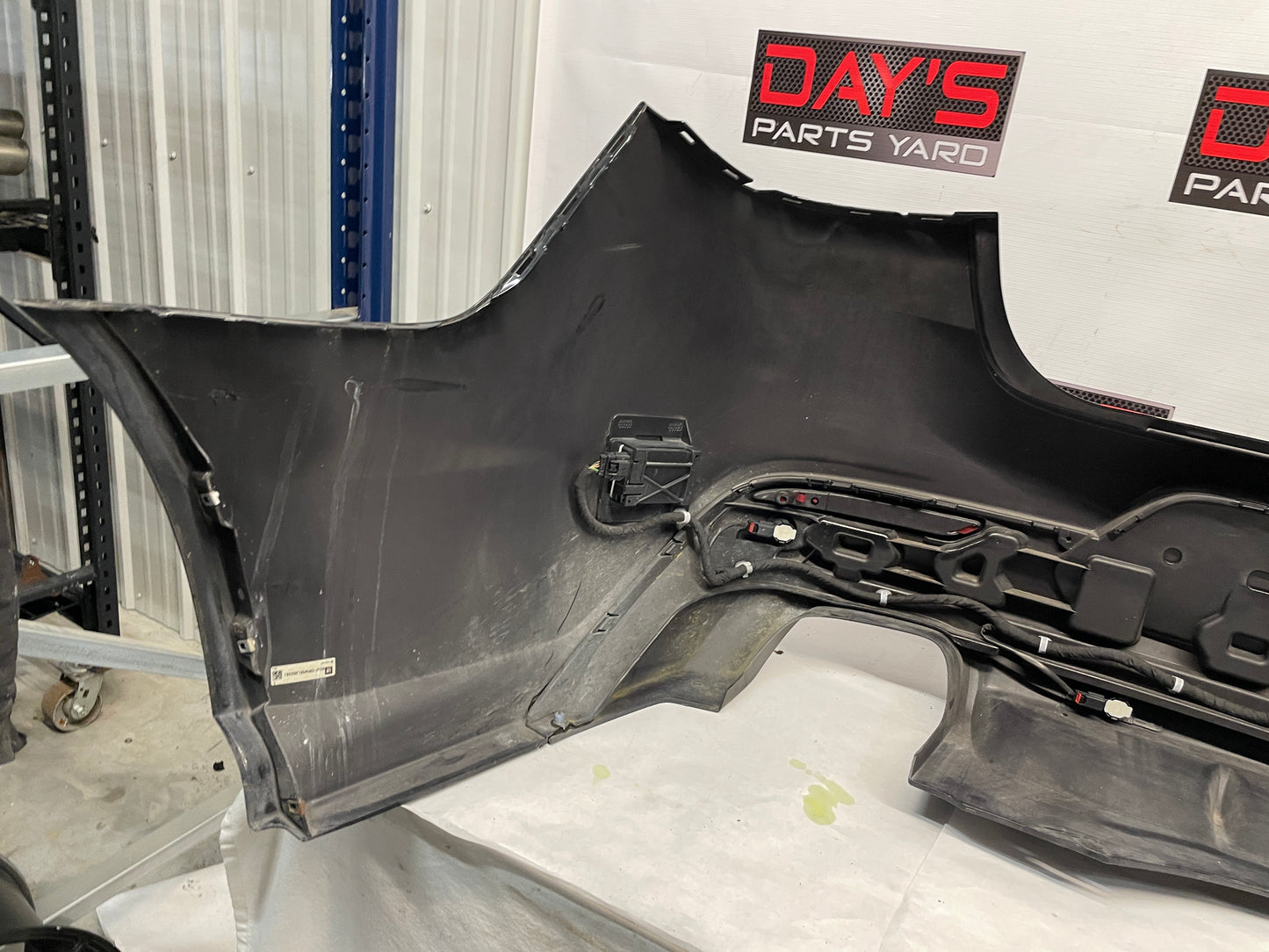2014 Chevy SS Sedan Complete Rear Bumper Cover Black OEM