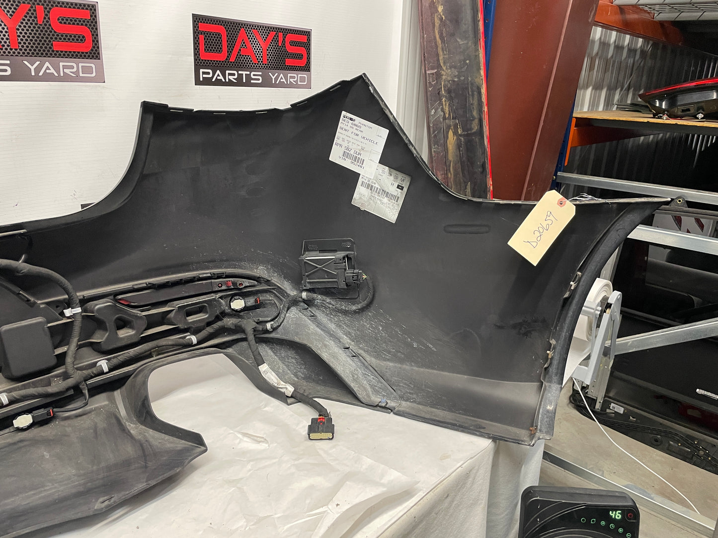 2014 Chevy SS Sedan Complete Rear Bumper Cover Black OEM