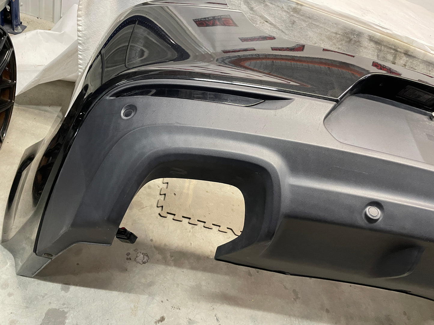 2014 Chevy SS Sedan Complete Rear Bumper Cover Black OEM