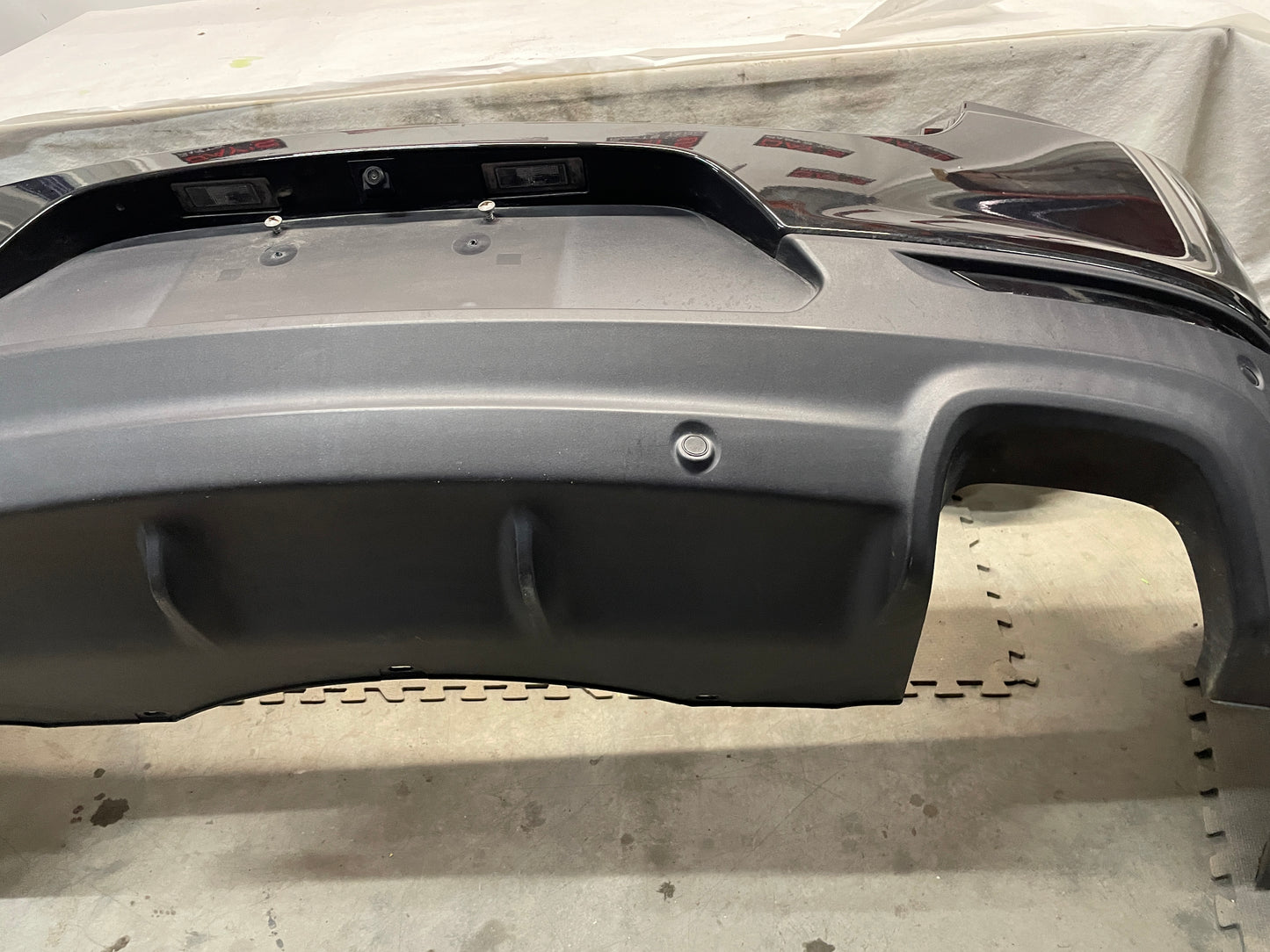 2014 Chevy SS Sedan Complete Rear Bumper Cover Black OEM