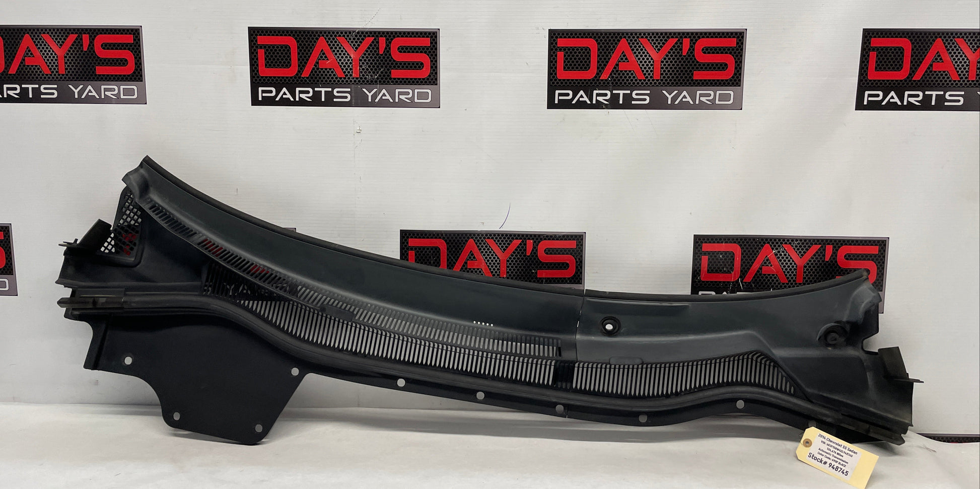 2014 Chevy SS Sedan Windshield Wiper Cowl Grille Panel OEM - Day's Parts Yard