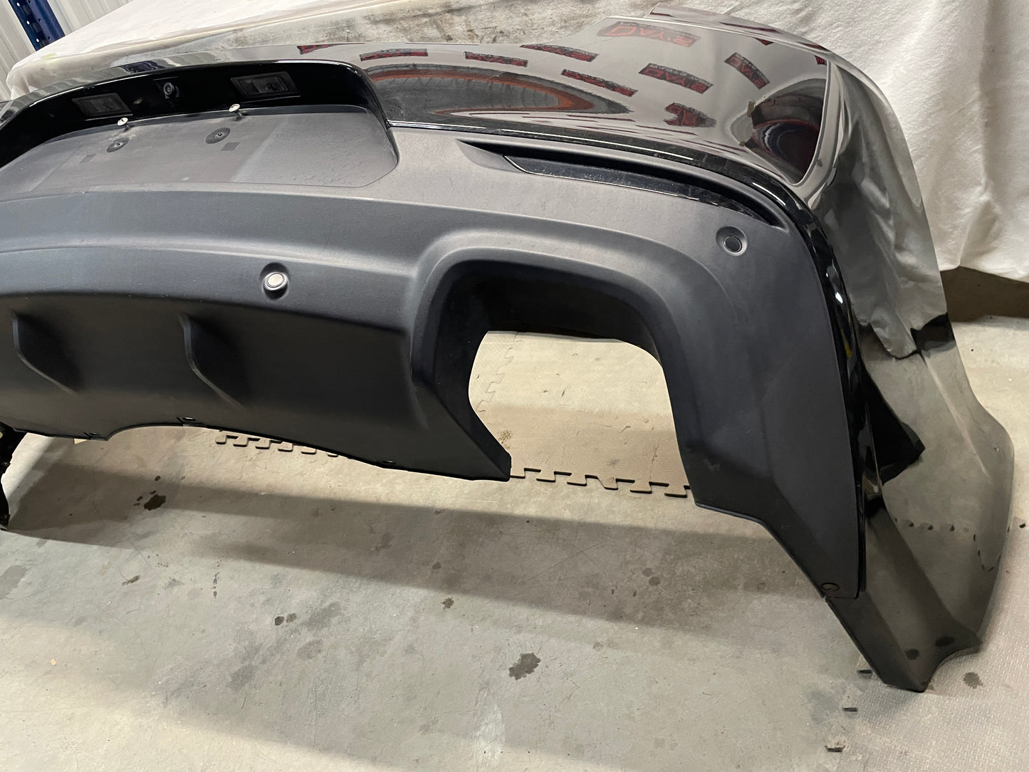 2014 Chevy SS Sedan Complete Rear Bumper Cover Black OEM