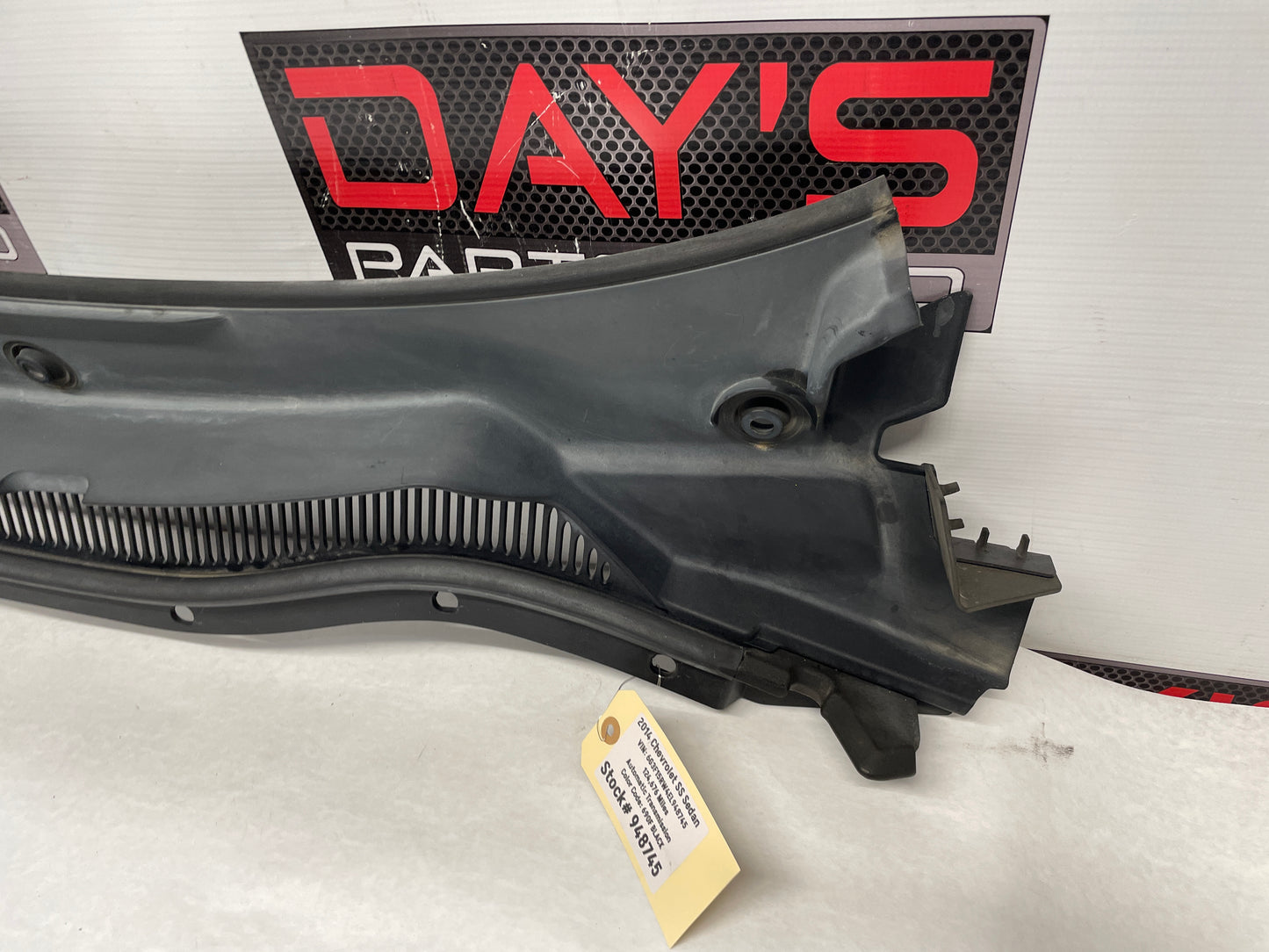 2014 Chevy SS Sedan Windshield Wiper Cowl Grille Panel OEM - Day's Parts Yard