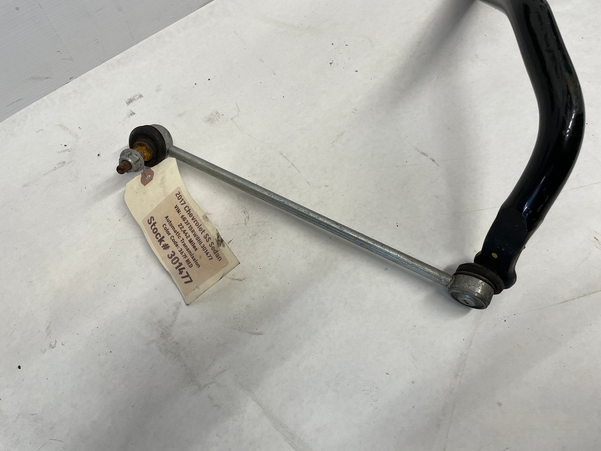 2017 Chevy SS Sedan Front Suspension Sway Bar OEM - Day's Parts Yard