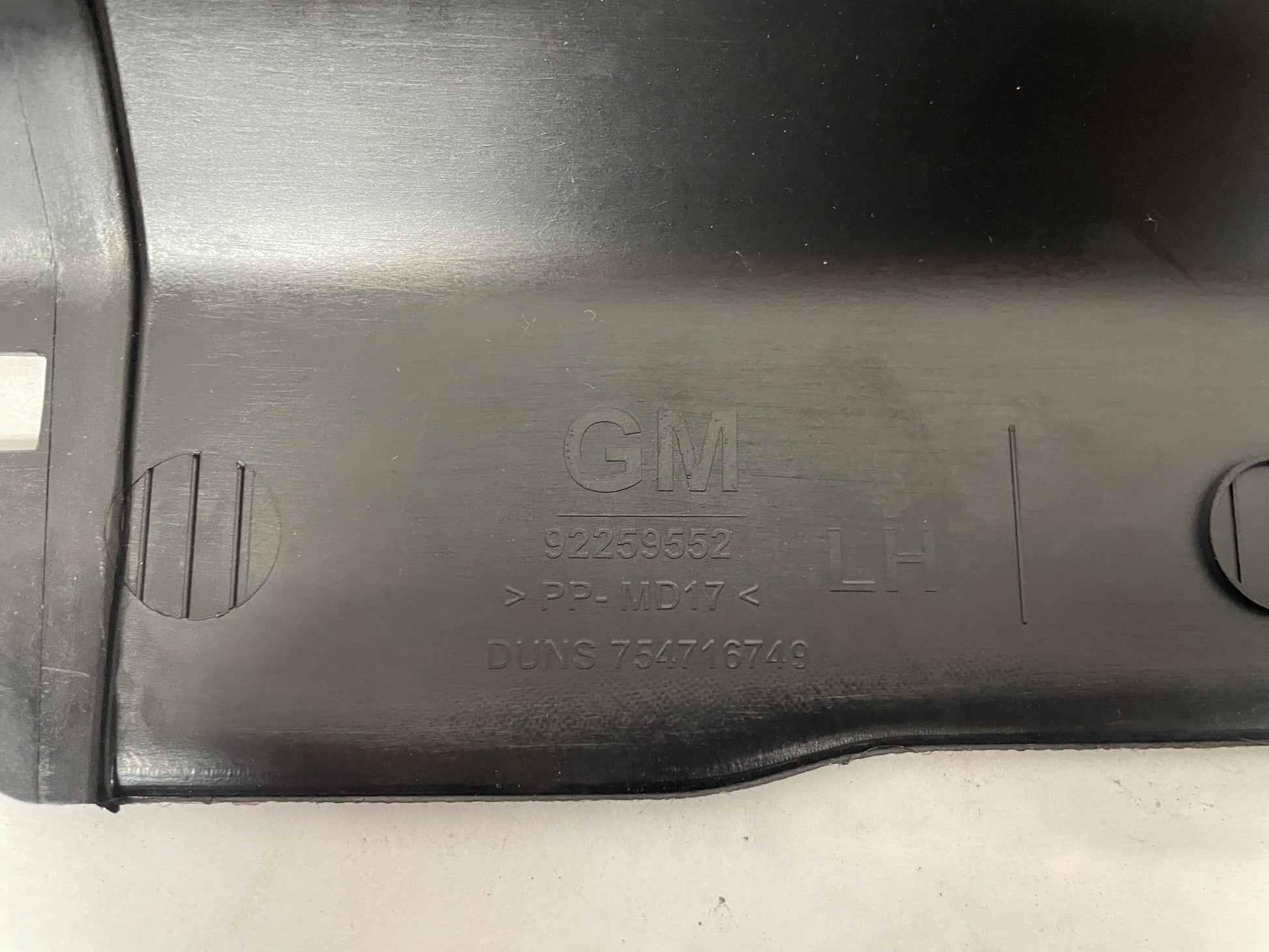 2014 Chevy SS Sedan LH Driver Lower B Pillar Carpet Retainer Trim Panel OEM - Day's Parts Yard