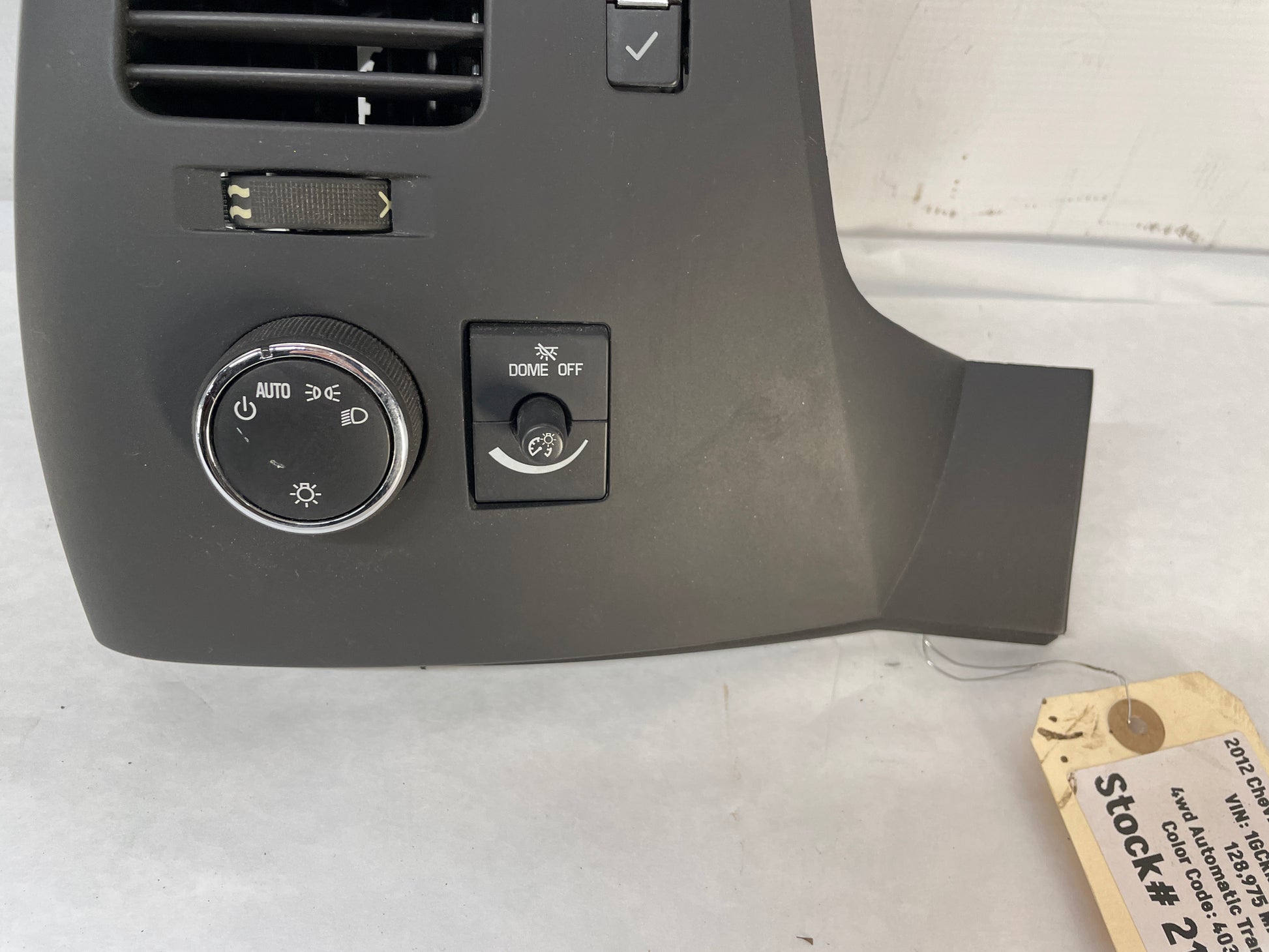 2012 Chevy Silverado K1500 LT Headlight Fog Light Control Switch Unit OEM - Day's Parts Yard