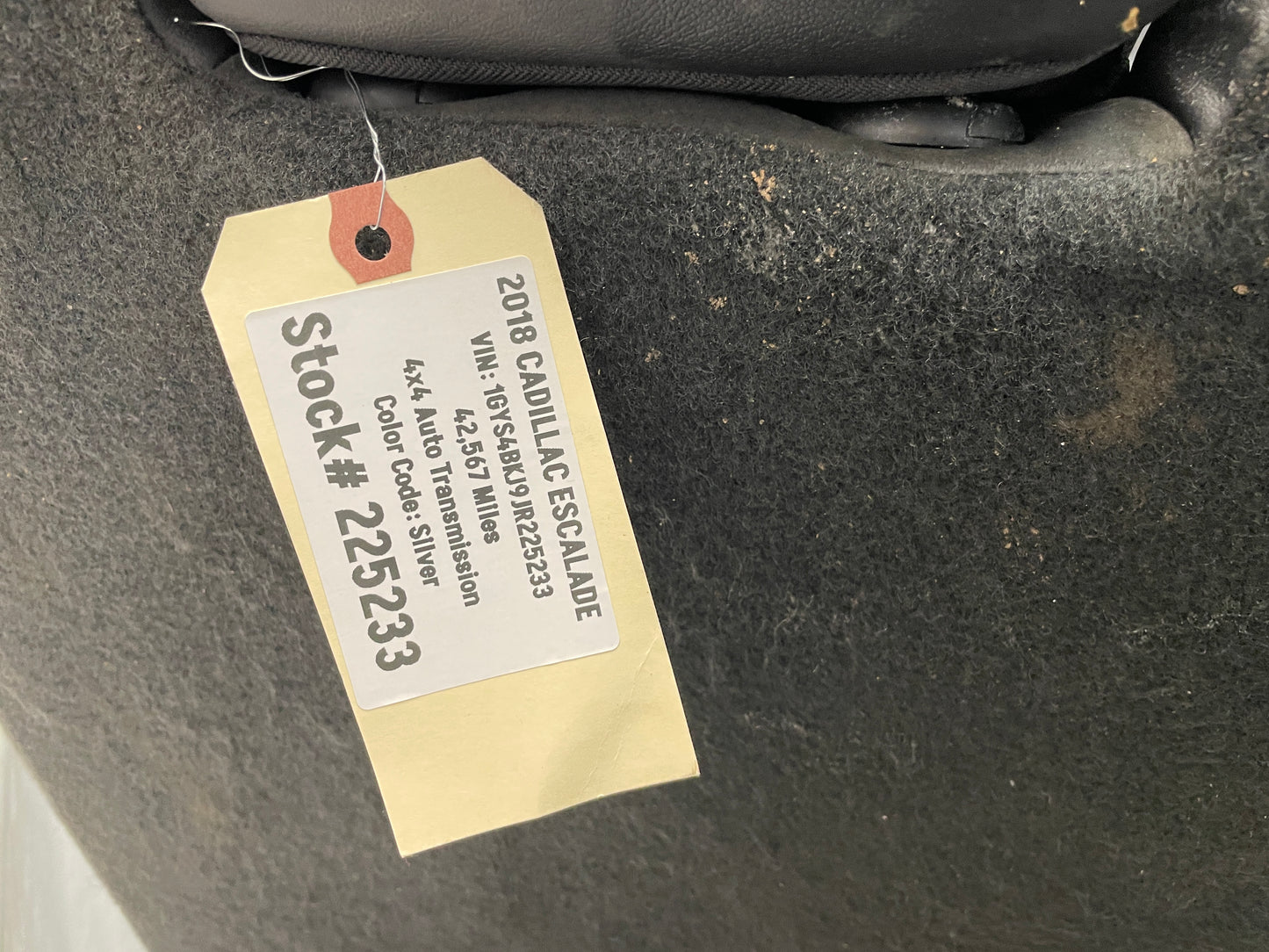 2018 Cadillac Escalade Black 3rd Row Seats Power Folding Bench OEM