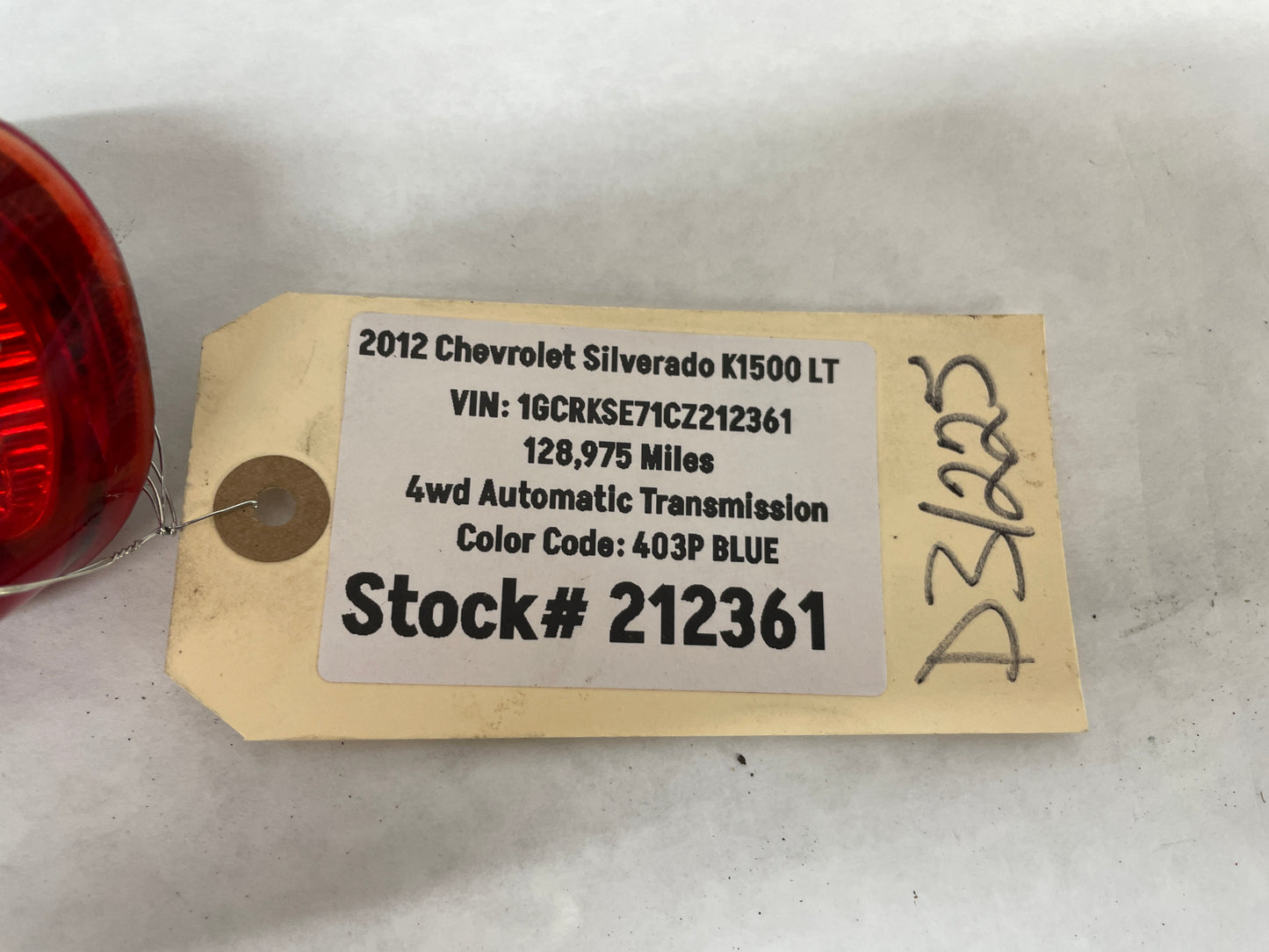 2012 Chevy Silverado K1500 Third Brake Light Cargo Lamp OEM - Day's Parts Yard
