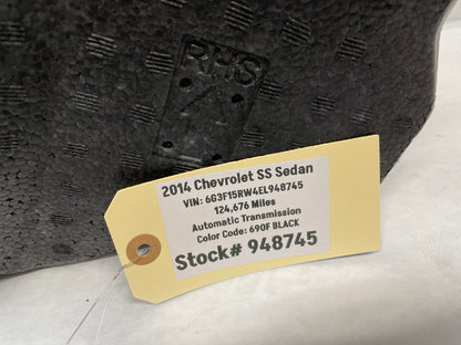 2014 Chevy SS Sedan RH Passenger Foam Fender Filler OEM - Day's Parts Yard