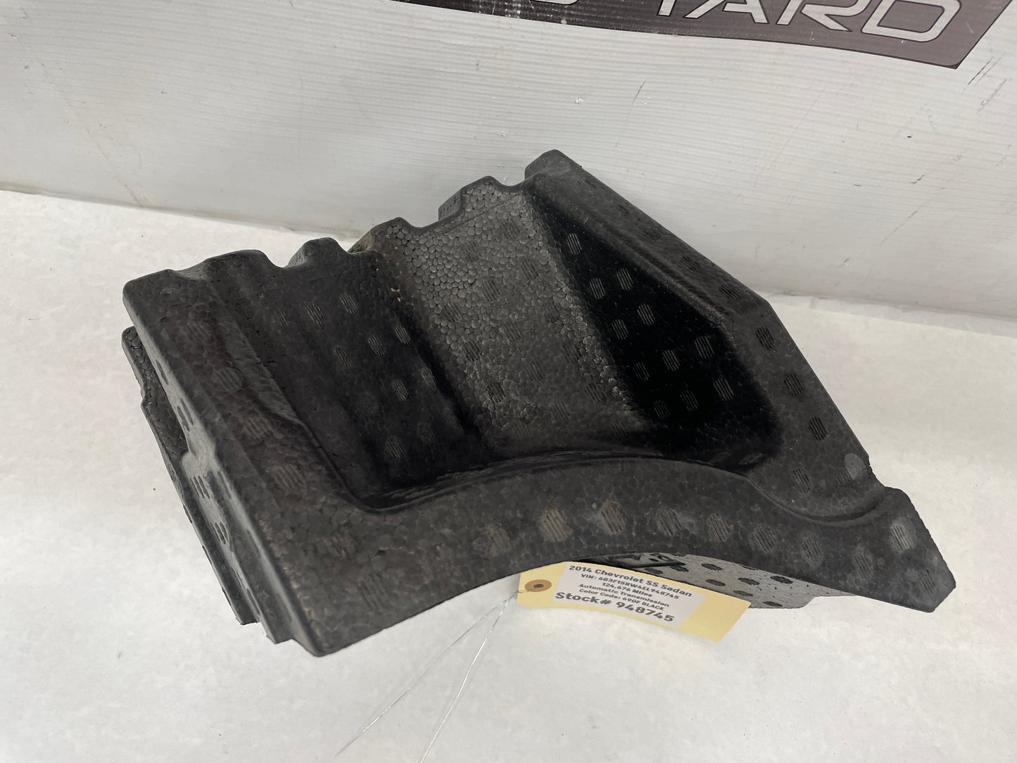 2014 Chevy SS Sedan RH Passenger Foam Fender Filler OEM - Day's Parts Yard