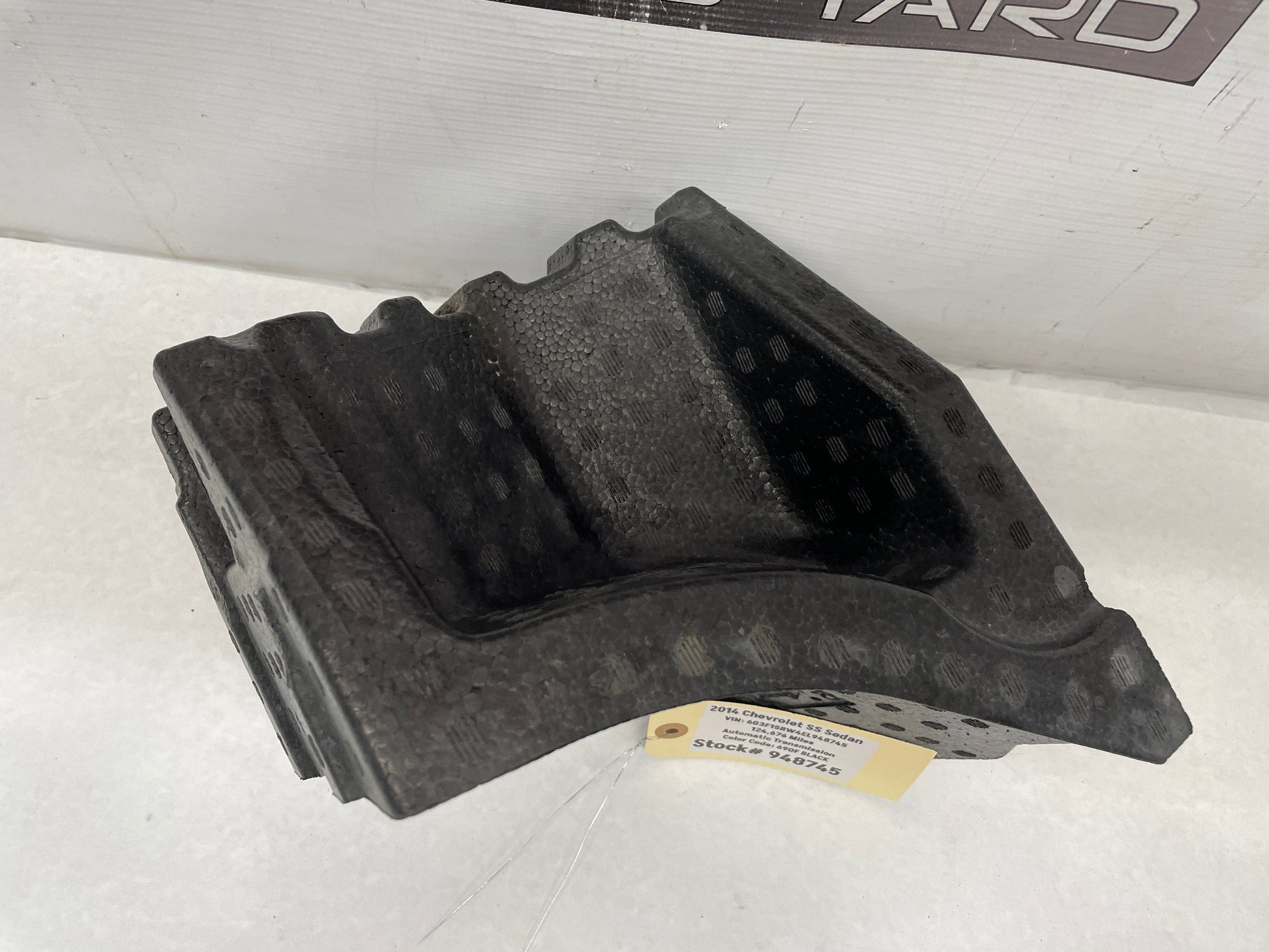 2014 Chevy SS Sedan RH Passenger Foam Fender Filler OEM - Day's Parts Yard