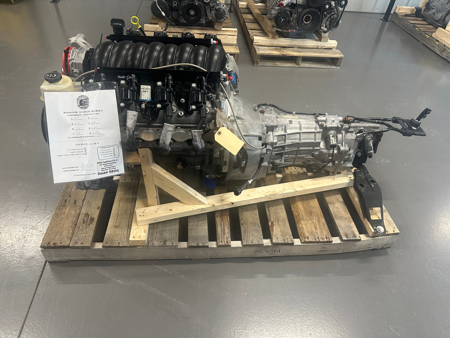 6.0 LS2 Engine T56 6 Speed Manual Transmission Drivetrain Pullout 450HP 15k Miles