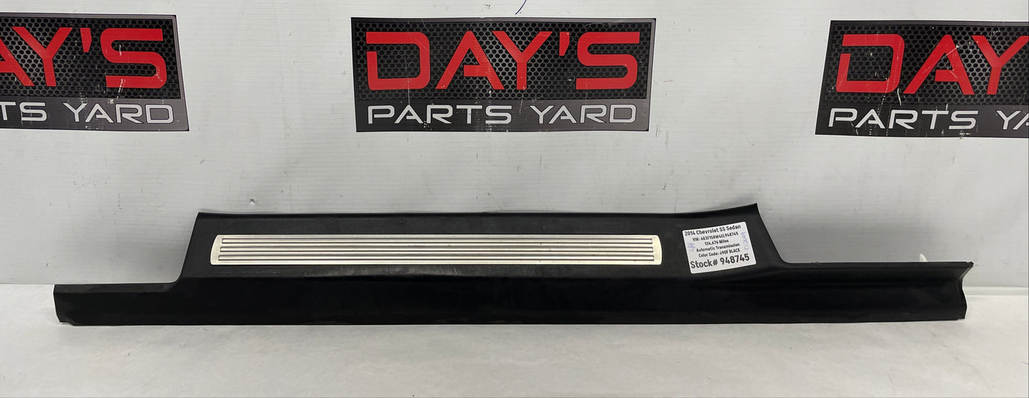 2014 Chevy SS Sedan LH Driver Front Door Scuff Sill Plate Panel OEM - Day's Parts Yard