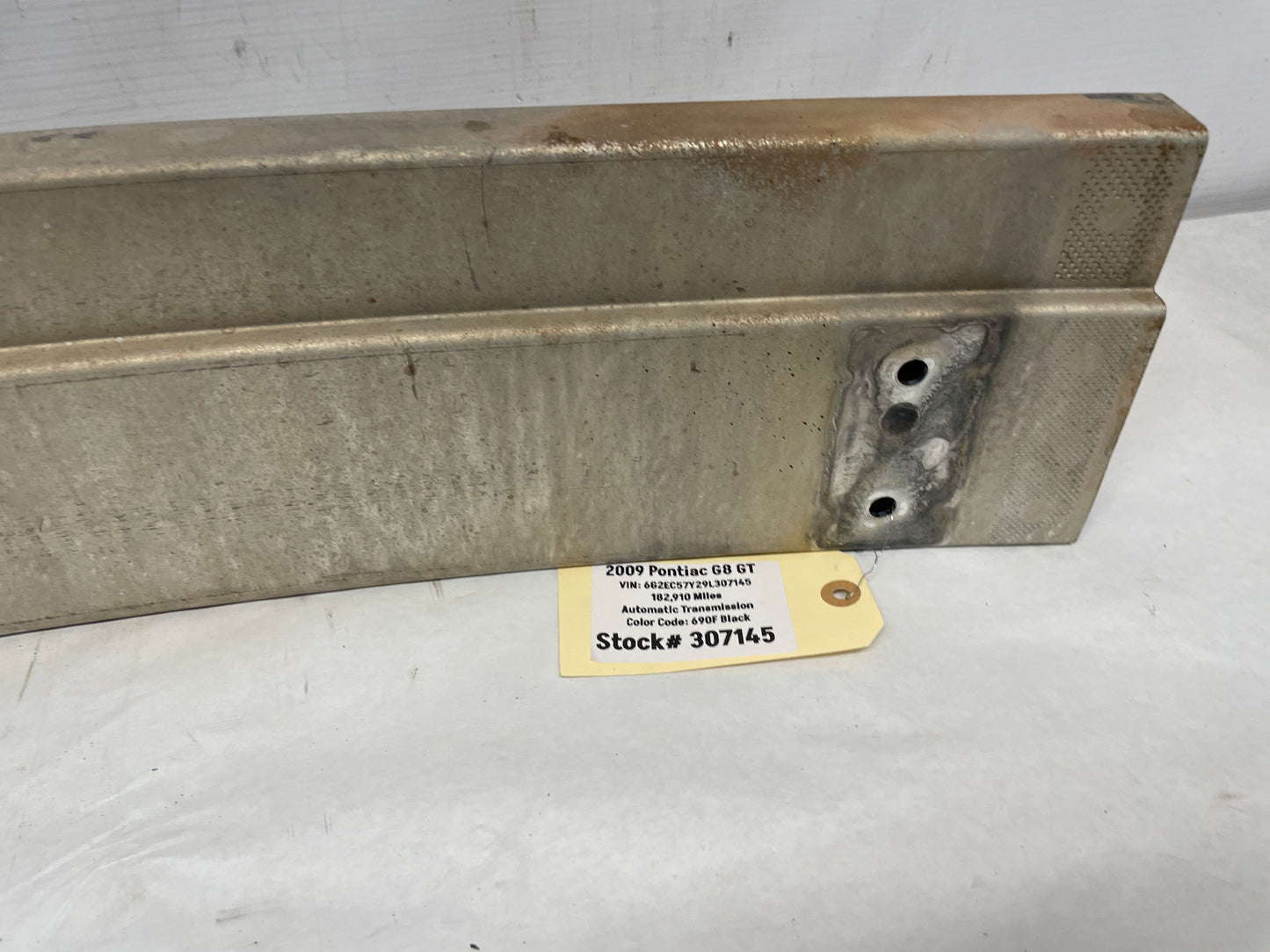 2009 Pontiac G8 GT Rear Bumper Reinforcement Impact Bar OEM