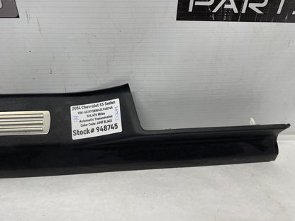 2014 Chevy SS Sedan LH Driver Front Door Scuff Sill Plate Panel OEM - Day's Parts Yard