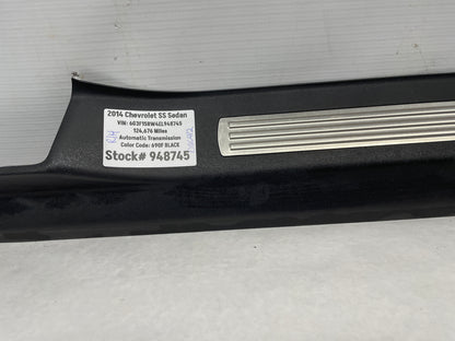 2014 Chevy SS Sedan RH Passenger Front Door Scuff Sill Plate Panel Trim OEM - Day's Parts Yard